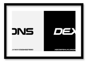 Modern Bold Font. Typography urban style alphabet and number for fashion, sport, technology, digital, movie, logo design, vector illustration