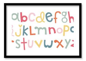 hand drawn fun alphabet