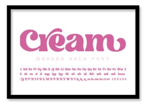 An elegant bold font with a big set of ligatures in modern style, this font can be used for logotypes