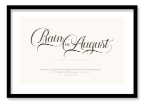 a script calligraphy font alphabet typography typeface handwritten wedding invitation greeting card