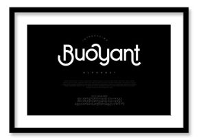 Buoyant creative modern urban alphabet font. Digital abstract moslem, futuristic, fashion, sport, minimal technology typography. Simple numeric vector illustration