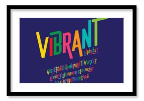 Vector of modern colorful alphabet design