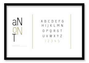 Elegant alphabet letters font. Classic Custom Lettering Fashion Modern Designs. Typography fonts classic style uppercase, lowercase and number letter. vector illustration