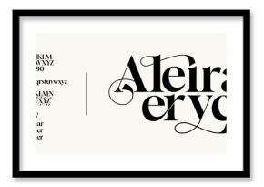 Elegant ligature alphabet letters font logo. Typography luxury classic lettering serif fonts decorative wedding vintage retro logos, design for fashion,beauty shop and brand . vector illustration