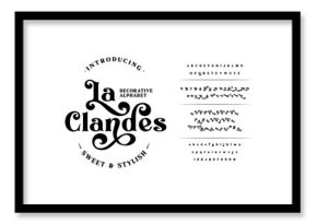 Classic Typography Minimal Fashion Designs. Typeface modern serif fonts and numbers. Elegant stylish alphabet letters font, ligatures, and number. 