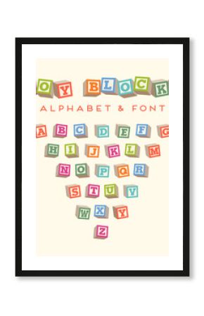 alphabet blocks baby blocks font 