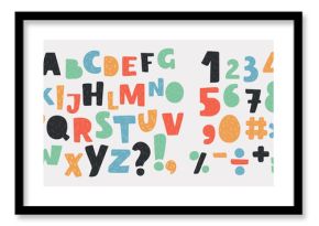 Bright alphabet set.