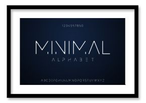 Minimal abstract alphabet fonts and numbers. elegant Lettering for fashion and digital thin line abstract font typography. vector illustration
