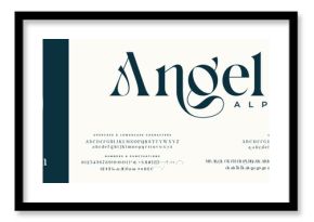  Angelica Serif, Stylish Display Bold Font alphabet