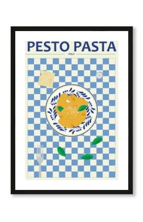 Pasta. Italy. Pesto Pasta Poster