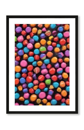 Candy-colored shapes, thick black lines  playful pop art aesthetic,  contemporary,  bold
