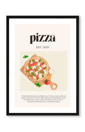 vector illustration of a pizza