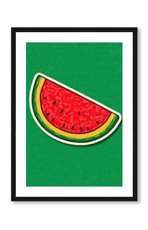 Watermelon slice graphic design