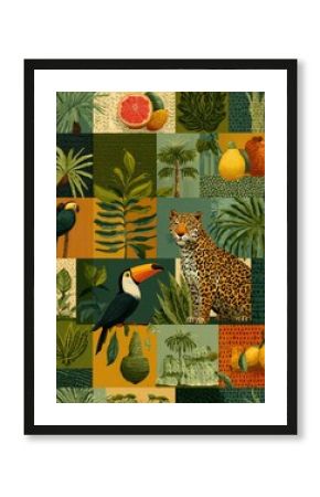 Tropical collage design