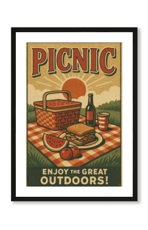 Vintage Picnic Poster