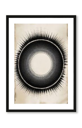 Grunge halftone dots vector texture background . Border Frame .