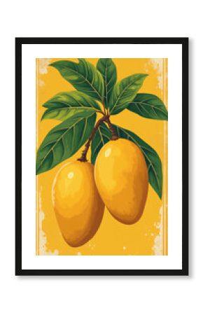 Mango vintage poster.