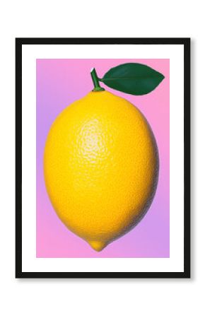 lemon, vitamin c - pop art style, color block – ideal for vitamin c ads, health campaigns, creative posters, or vibrant packaging design