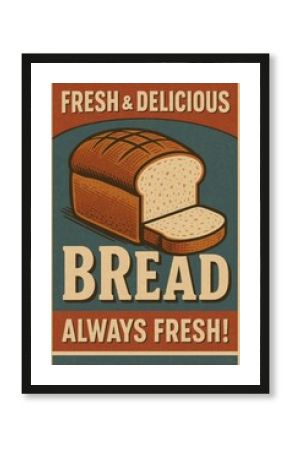 Vintage Bread Advertisement Poster