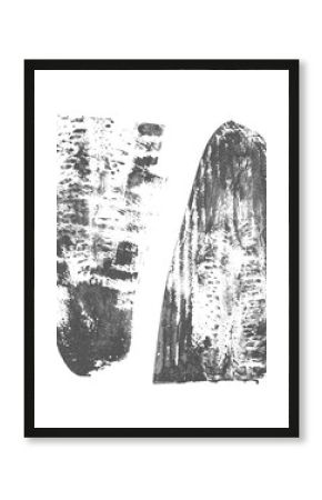 Monochrome hand-drawn print of squash slice with detailed natural texture. Black ink vegetable stamp with visible pulp, skin patterns. Eco friendly design, food prints, botanical art, vegan visuals