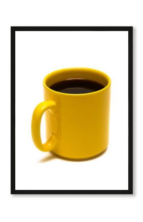 Yellow mug from coffee