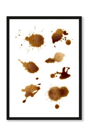 collection of coffee splashes