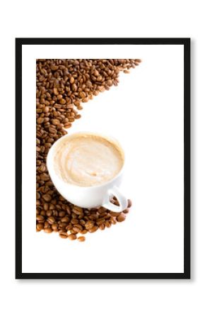 Coffee cup and grain