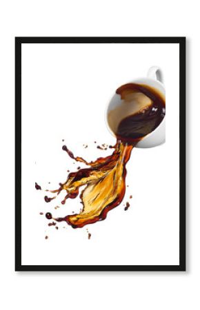spilling coffee