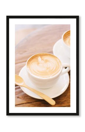 Cup of coffee latte art