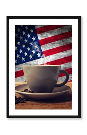 coffee and flag