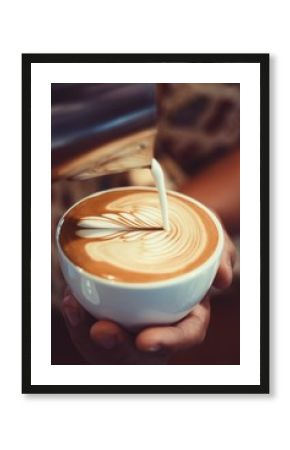 coffee latte art concept