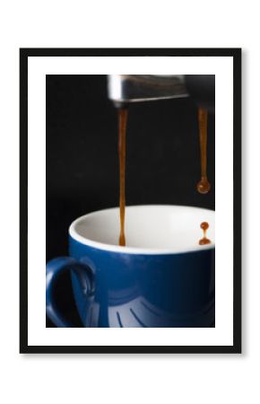 Drops in a espresso cup