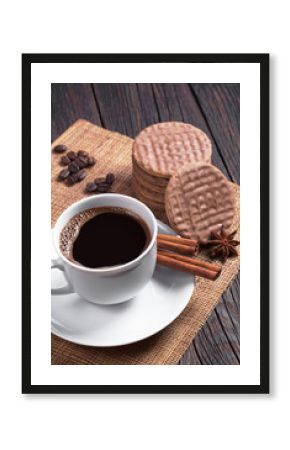 Coffee and chocolate cookies