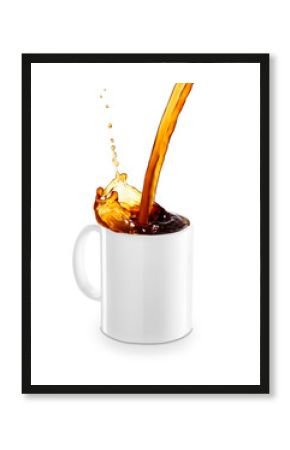 coffee or tea pouring into mug