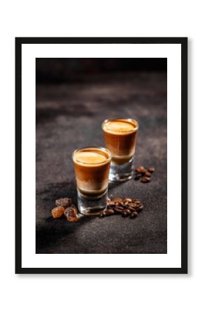 Shot cocktail with the taste of coffee