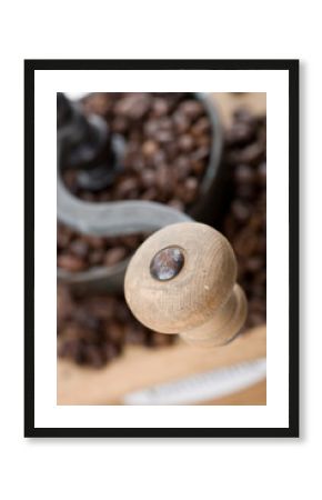 Griff von alter Kaffemühle