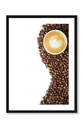 Coffee beans background