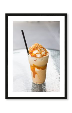 coffee  caramel frappe