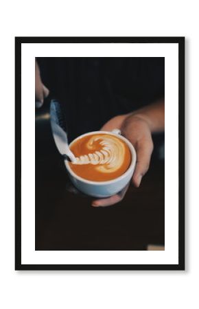 How to make coffee latte art