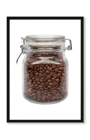 Coffee Beans in a Glass Canister