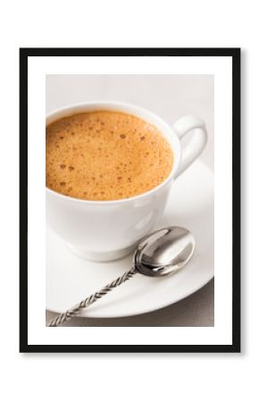 Coffee cup from above