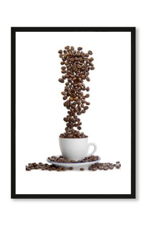 Cascata di chicchi di caffè