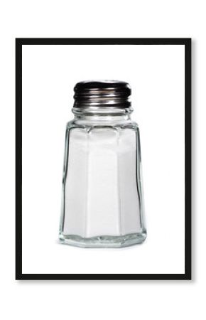 saltshaker on white background