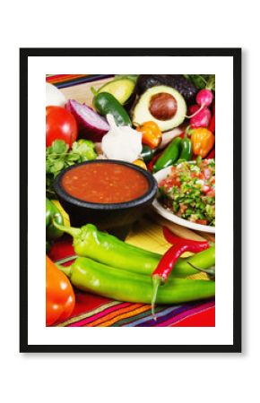 Traditional mexican salsas