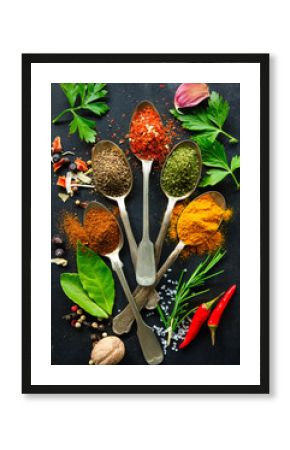 Various herbs and spices