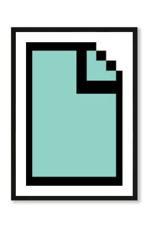 Featuring flat design: stepped mint rectangle L block and slate green square on transparent canvas