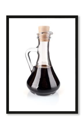 balsamic vinegar isolated on white background