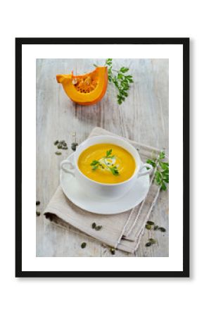 Creamy pumpkin soup