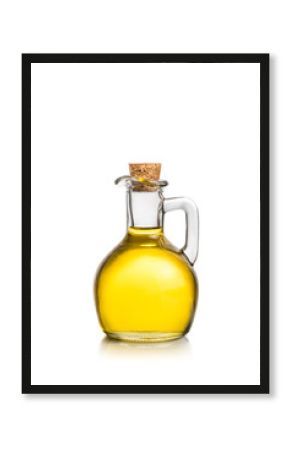 olive oil container bottle on white background