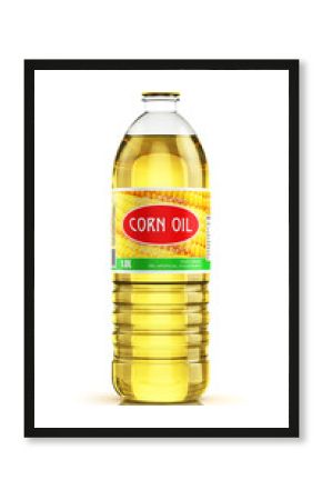 Plastic bottle with corn oil